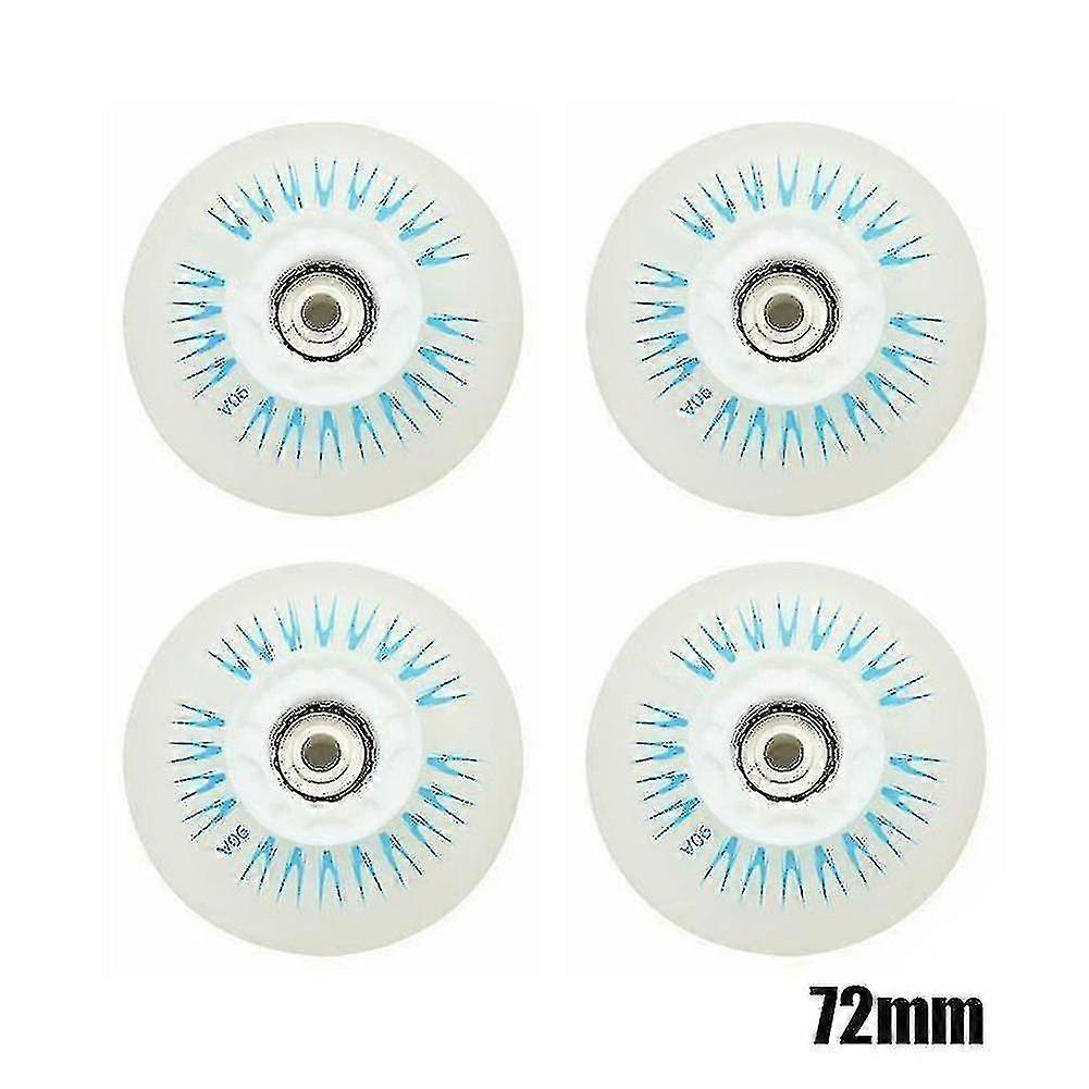 4pcs Flash Inline Skate Rollen 90a LED Beleuchtung Skating Rollen 80 76 72 68