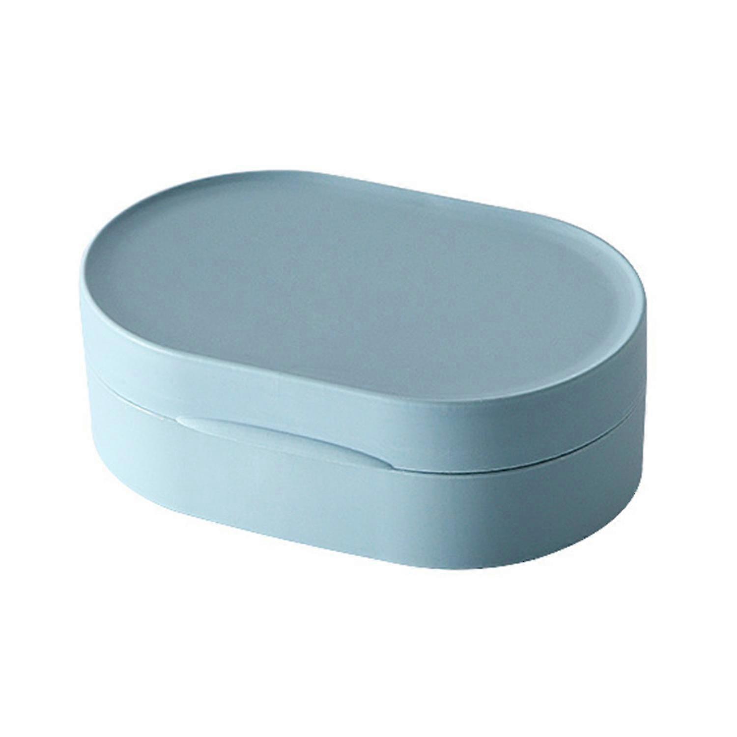 Soap Box Small Exquisite Simple Sealed Soap Case Solid Color Storage Box Bathroom Gadget for Home-ZZY