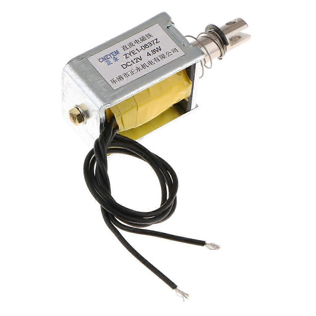 Push Pull Type Open Frame DC Solenoid Electromagnet 12V 4.8W 0.4N