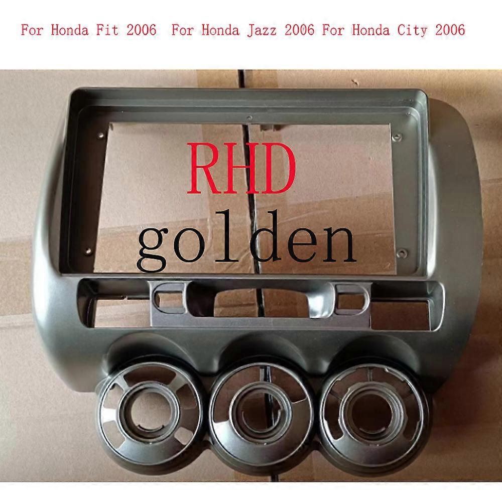 Car 9 inch 2 Din Stereo o Fascia o DVD Panel Bezel Frame Installation Trim Left/right Wheel for Honda Fit City Jazz 2006