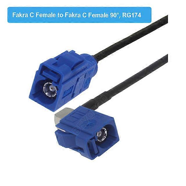 Blue Fakra C RAL 5005 ذكر أنثى RG174 كابل GPS هوائي تمديد الحبل RF ضفيرة محورية للسيارة GPS الملاحة عن بعد