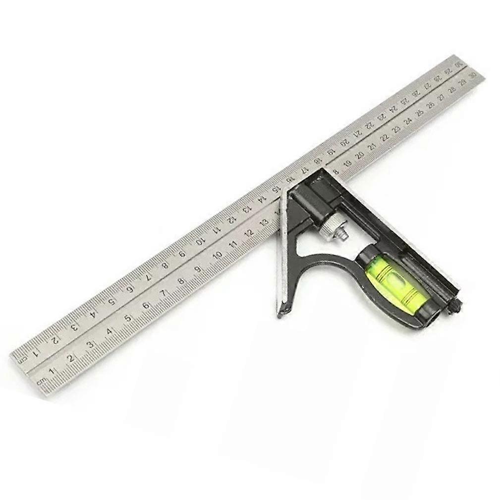 0~300mm Multifuntional Angle Ruler Leveler Tool Combinational Ruler