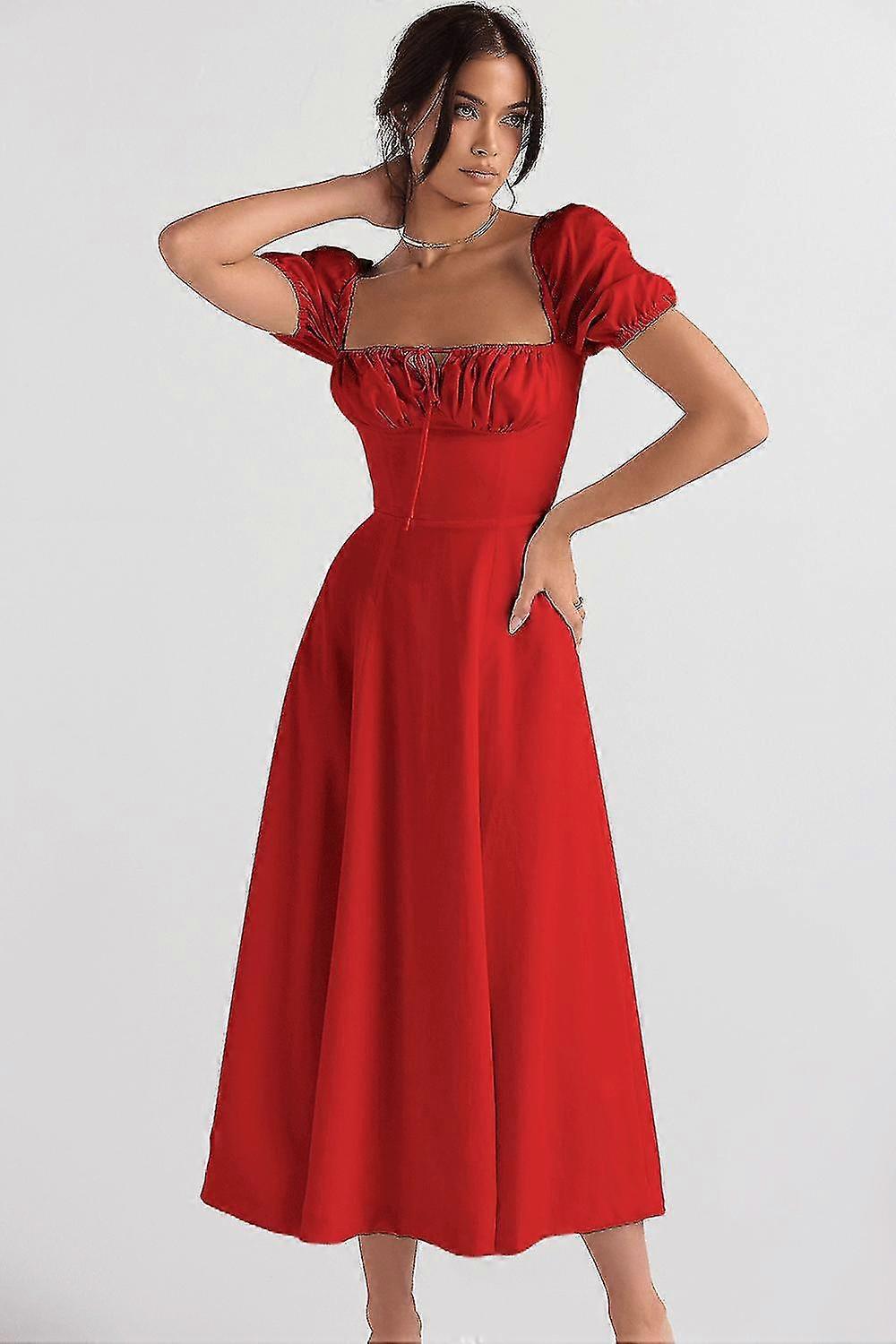 Kadın Çiçekli Boho Midi Büstiyer Elbise Bayan Carmen Baskı Sundress Yaz Plaj Salıncak Elbiseler