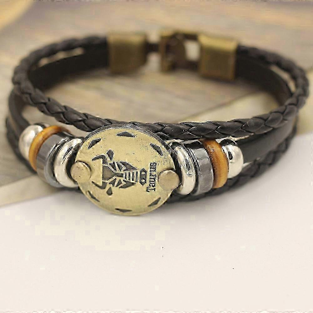 Taurus Zodiac Signs Punk Bracelet