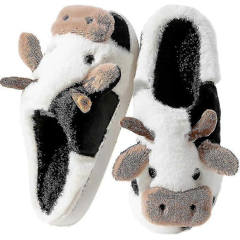Cow Slippers For Women, Comfy Memory Foam Cloudy Soft Slippers