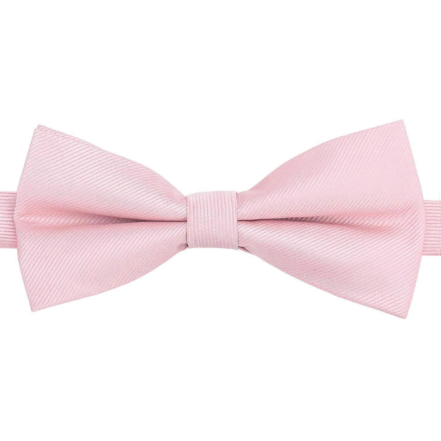 Rose Quartz Plain Twill Pre-Tied Bow Tie