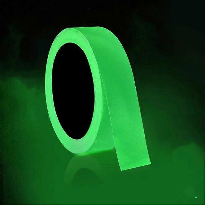 2.5cm x 10m Fluorescent Tape, Luminous Self Adhesive Tape, Glow in the Dark Tape, Fluorescent Night Self Adhesive, Removable, Waterproof