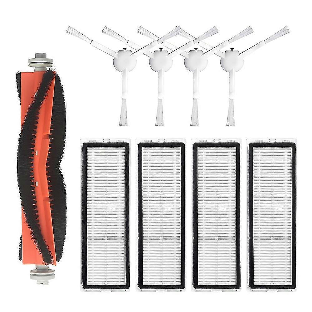 Main Brush Side Brush Kit 1 Main Brush + 4 Side Brushes + 4 Filters