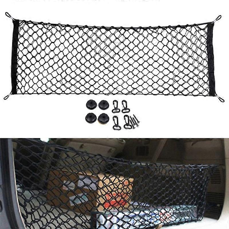 Automotive Storage Mesh Double-Layer Trunk Storage Net Automotive Cargo Net