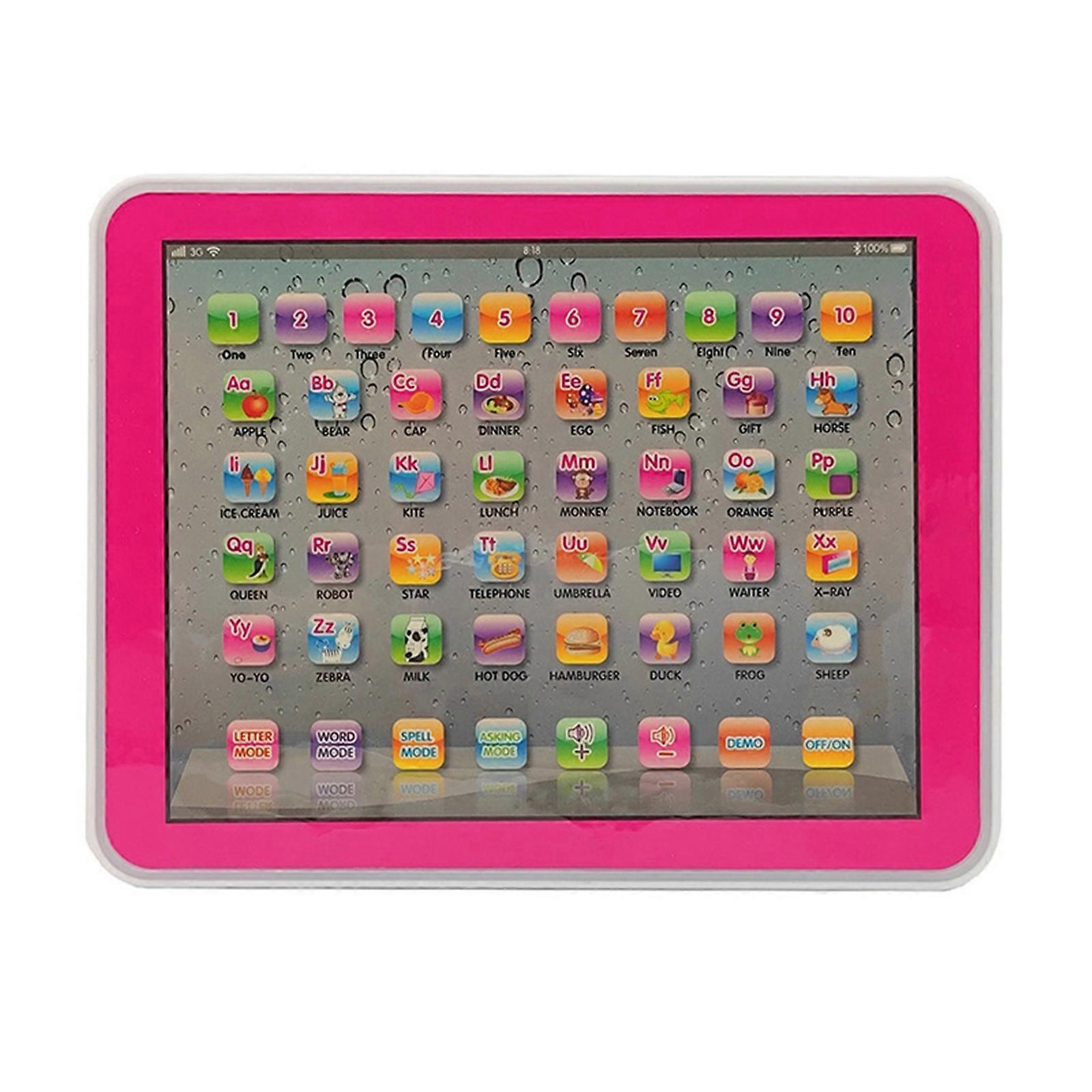 Kids Learning Tablet – LED Teaching Pad for Alphabet, Numbers Math, Interactive Electronic Toy, Christmas Gift for Boys
