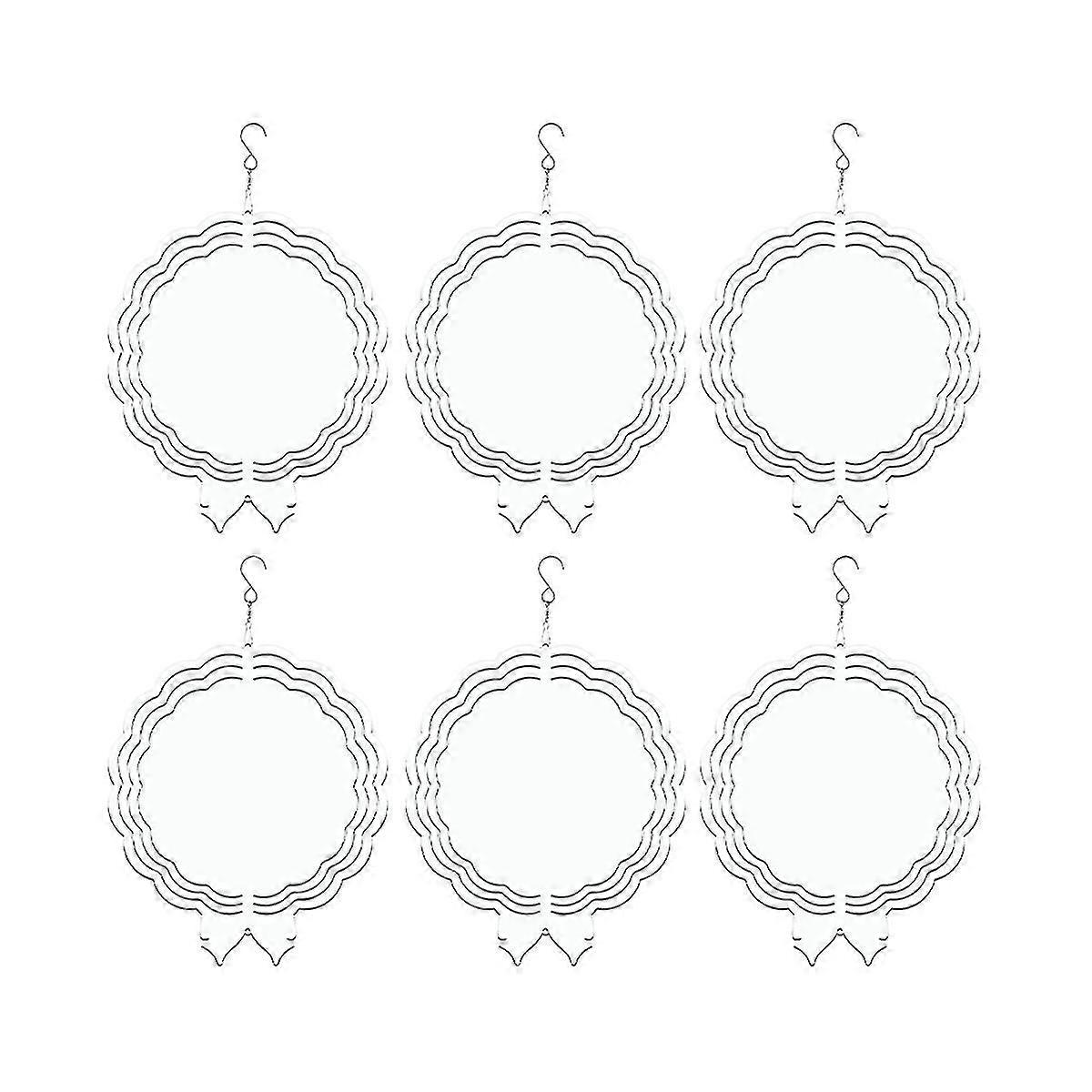 6pack 10 אינץ 'סובלימציה ספינרים רוח חסר תלוי ספינרים רוח חג המולד ליום חג המולד Ga