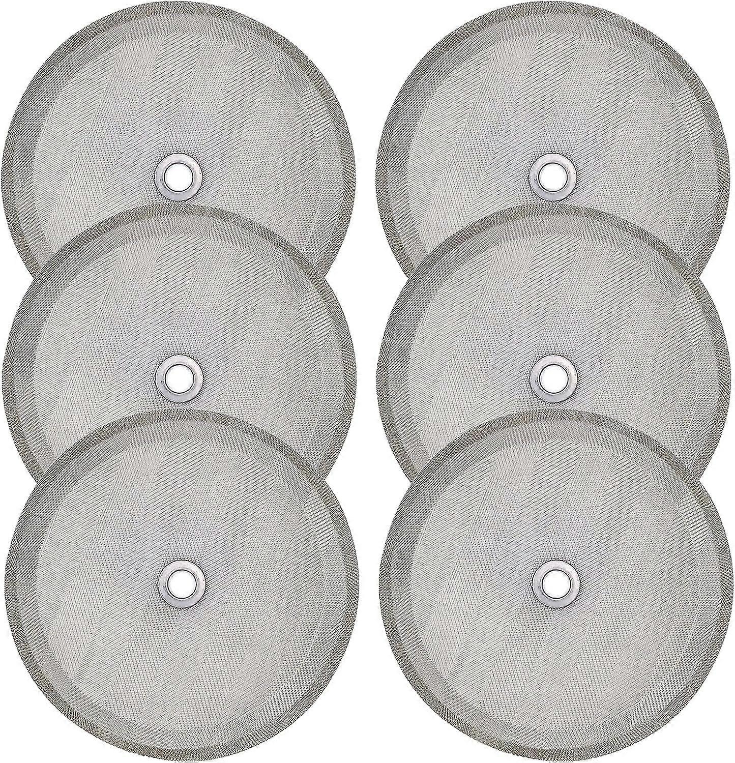 Tinor 6-teiliger French-Press-Filter, universell 1000 ml, 8-Tassen-French-Press-Kaffee- und Teekocher 4-Zoll-French-Press-Ersatz-Kaffeefilter aus E...