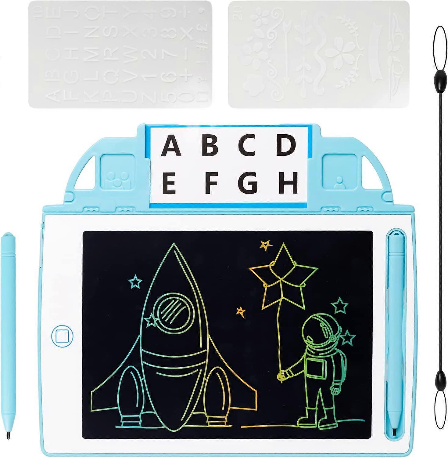 LCD Drawing Tablet Writing Board - 8.5 Inch Card Type LCD Writing Tablet, Colorful Screen Doodle Board Come with Drawing Templates, Learning Toys for
