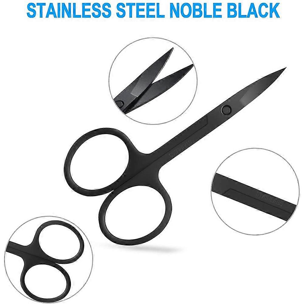 Eyebrow Razor, Scissors, Tweezers 4 in 1 Eyebrow Kit, Eyebrow Trimmers Set, Nose Hair Removal Scissors.