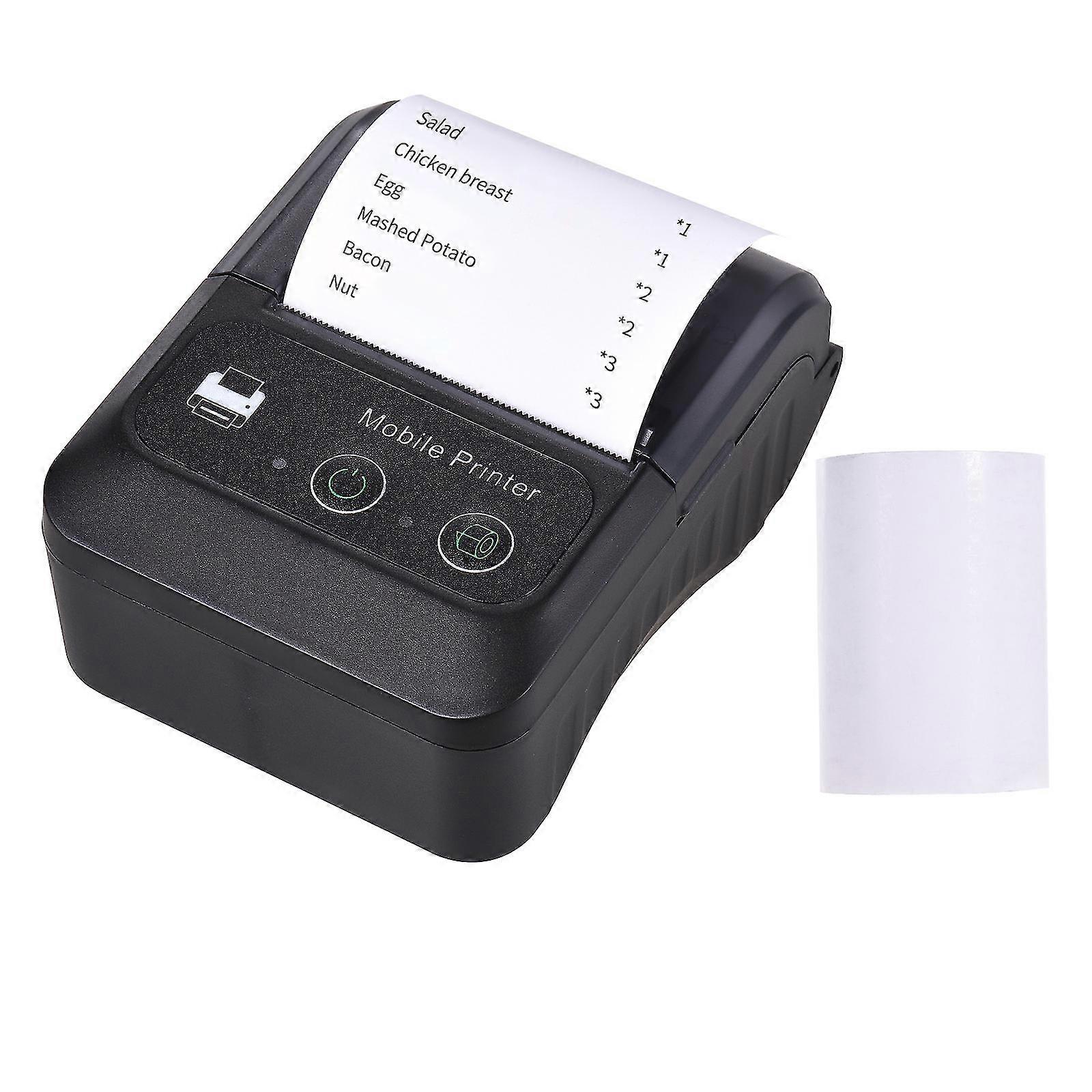 Portable Thermal Receipt Printer Wireless Bt Mini Receipt Receipt Pos Mobile Printer, Esc/pos Compatible Android Ios Windows