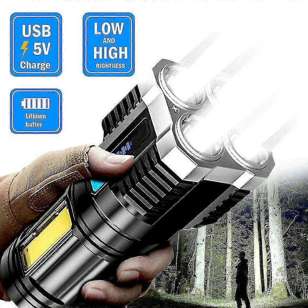 Super Bright 10000000lm Torch Led Flashlight Usb Rechargeable Tactical Light Hot-MXBC
