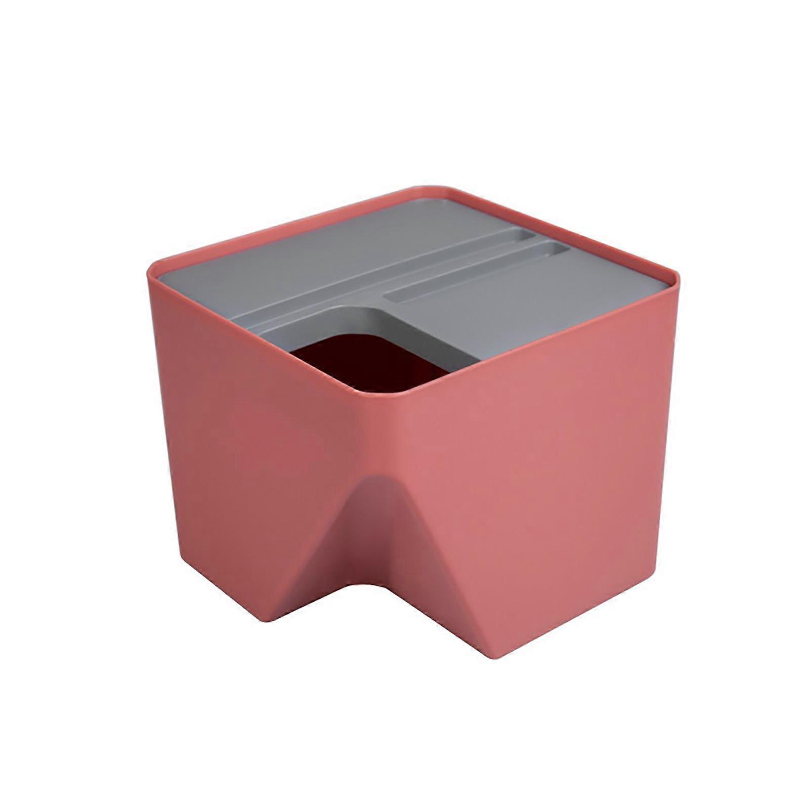 Stackable Desktop Recycling Sorting Trash Can Household Dry Wet Rubbish Bin