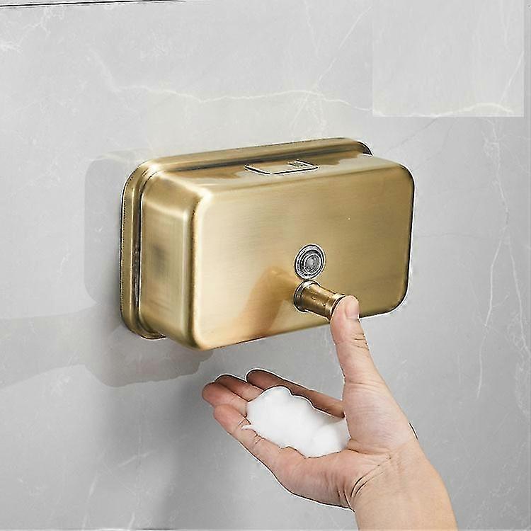 1000ml tvålpump för väggmontering i rostfritt stål