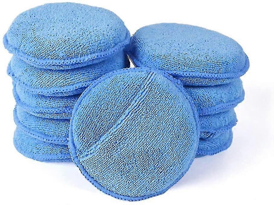 10 Pack Microfiber Wax Applicator, Ultra-soft Microfiber Wax Applicator Pads Wit