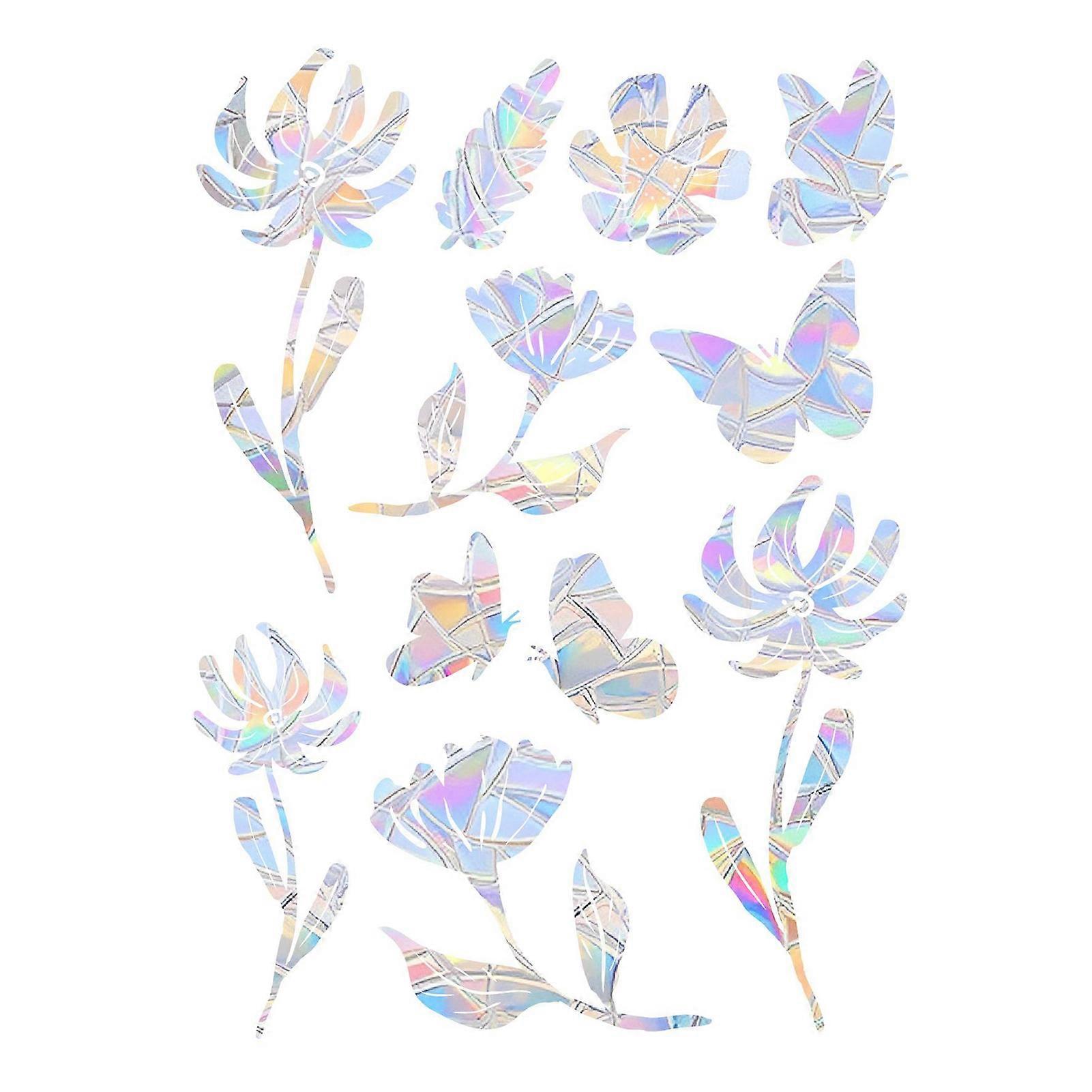 46 Autocollants Attrape-soleil Pour Fenêtres - Effet Arc-en-ciel, Anti-collision Oiseaux, Adsorption électrostatique Autocollant Anti Collision Oiseaux