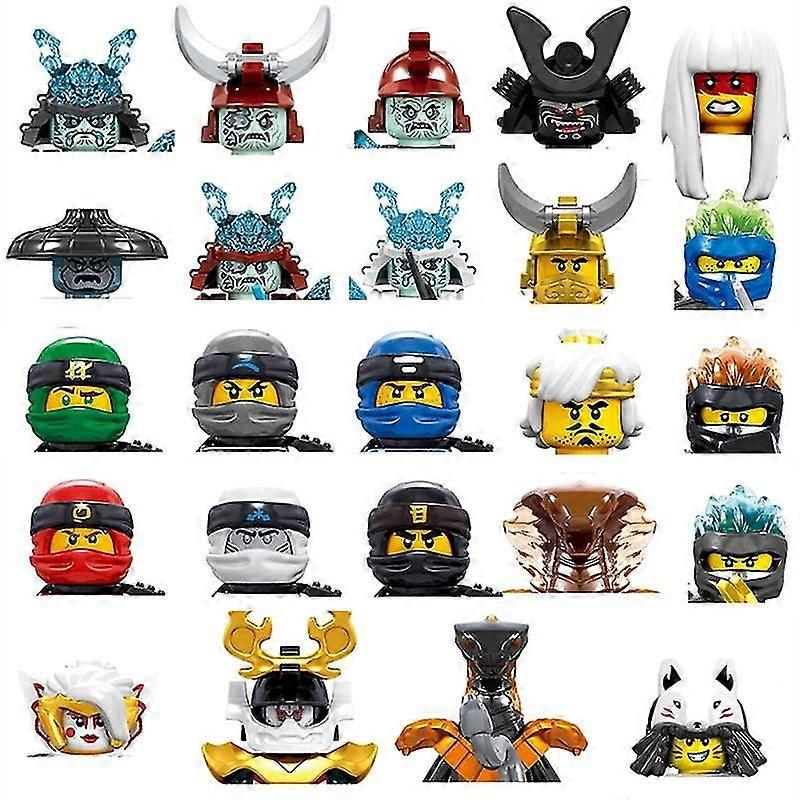 Mini Ninja Bricks Figures Building Blocks Toys Skeleton Gold Soldiers Snakes Warrior Samurai Anime Movie Series Toys For Boys