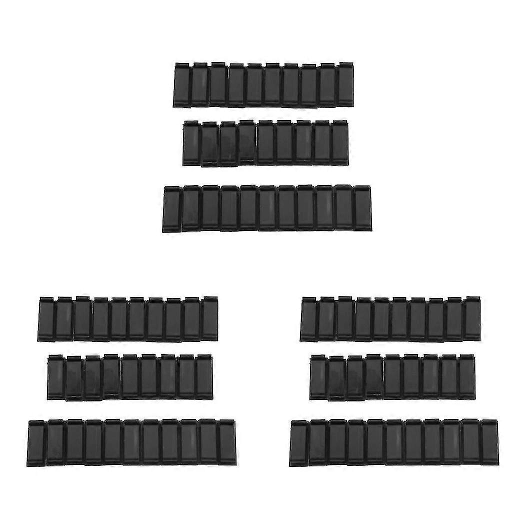 90 Pcs. Cable Clips Cable Clamps Black, Desk Cable Holder Self - Adhesive