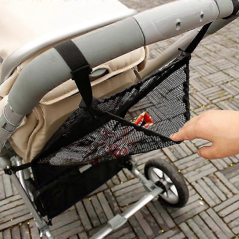 Baby Trolley Mesh Net Pocket, Shopping Net For Strollers Mesh Pocket On The Back Stroller Bottle