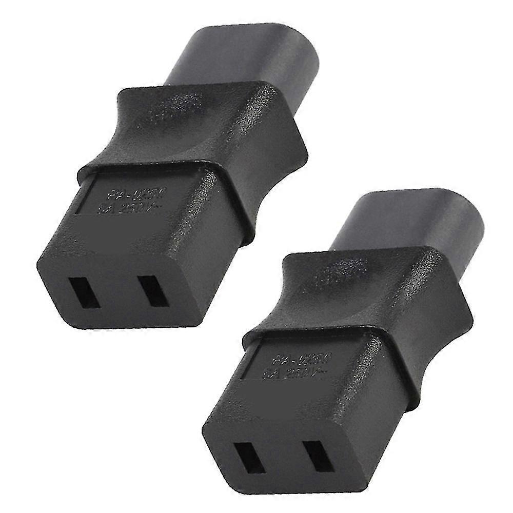 2PCS 2-Pin Iec 320 C8 Male to Iec 320 C9 Female Ac Adapter 6A/250V Industrial Power Converter