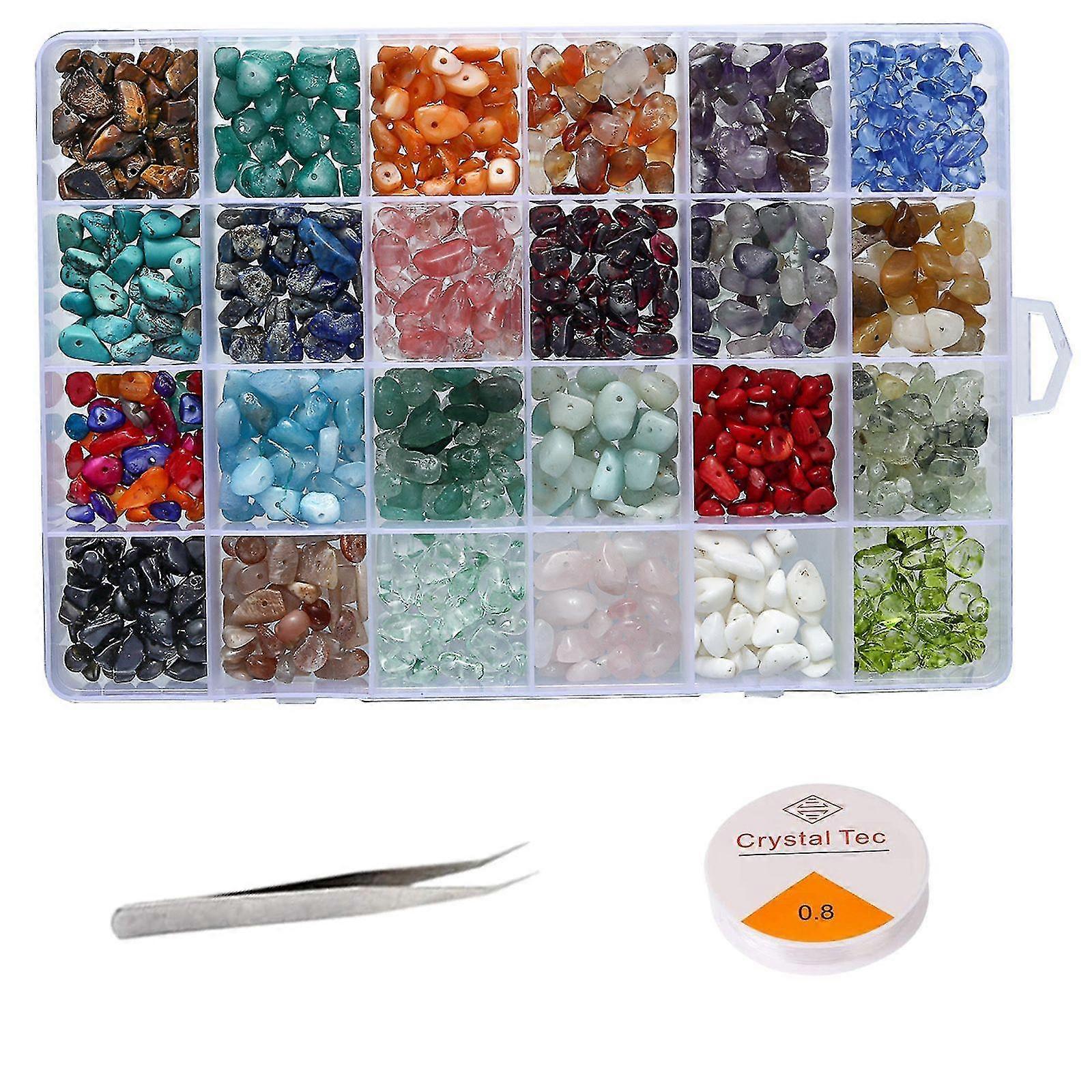 Crystal Jewelry Making Kit,  Ring Making Kit With Crystal Gemstone Beads