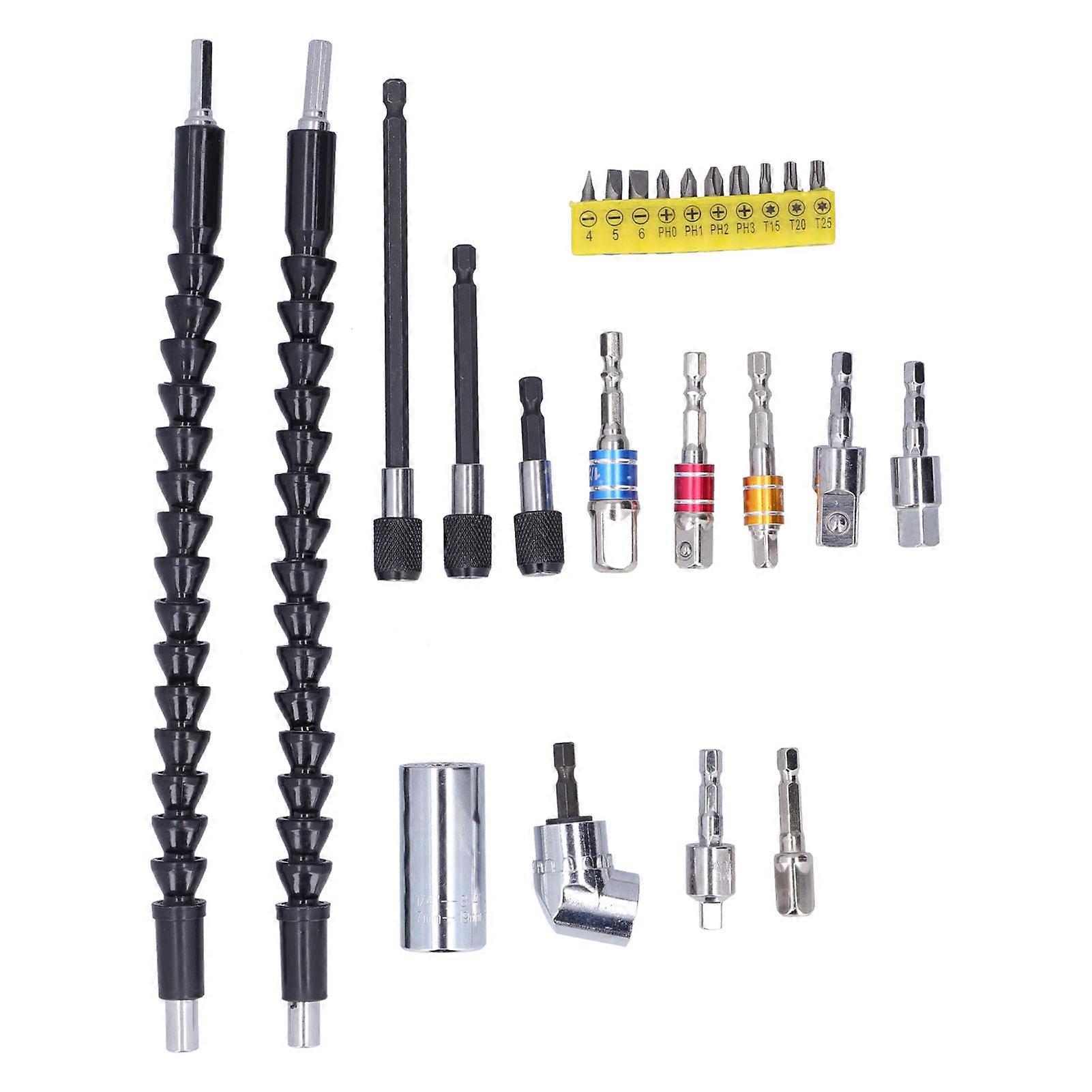Drill Extension Flexible Stainless Steel Right Angle Bendable Drills Bit Extensions