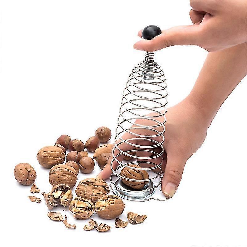 Walnut Cracker Stainless Steel Coil Spring Clip Sheller Walnut Cracker, 1
