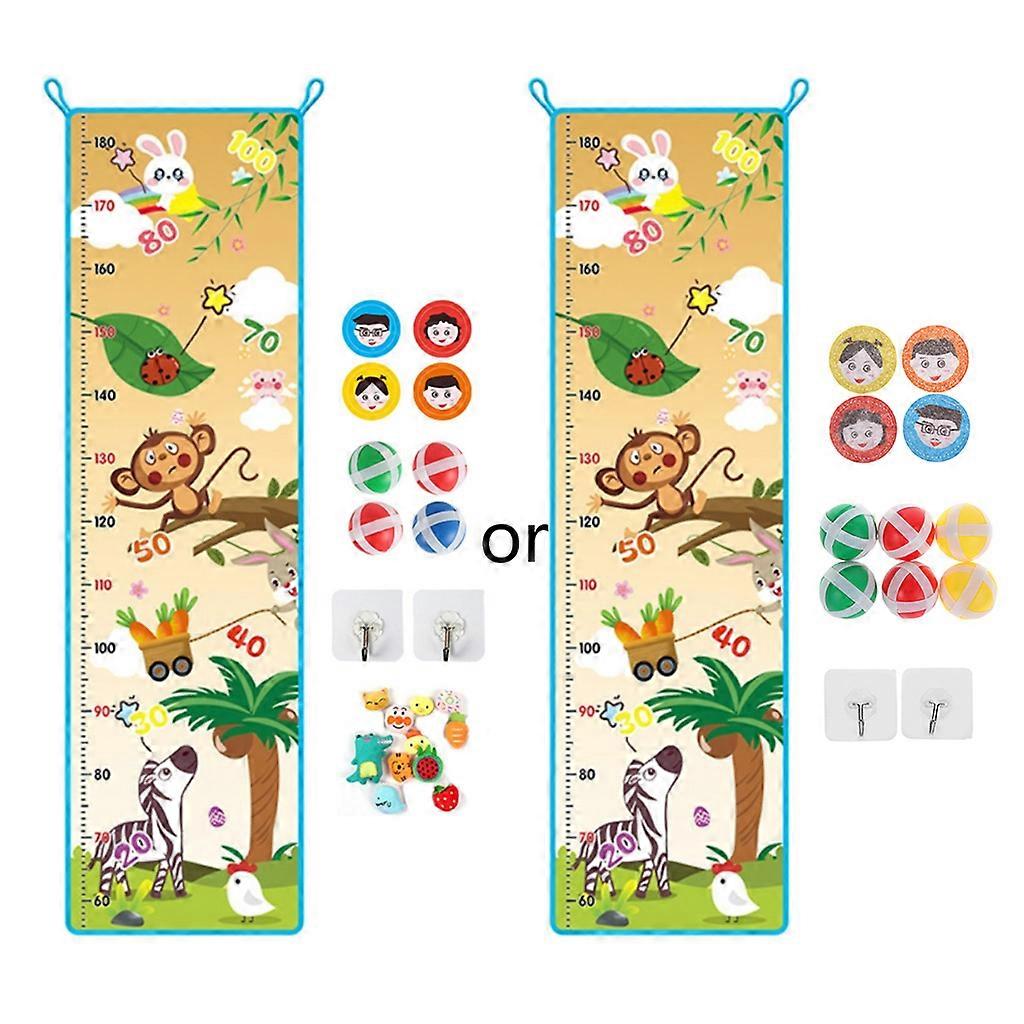 1Set Growth Chart On Wall Early Learning Toy Stick Ball Game Educational Toy