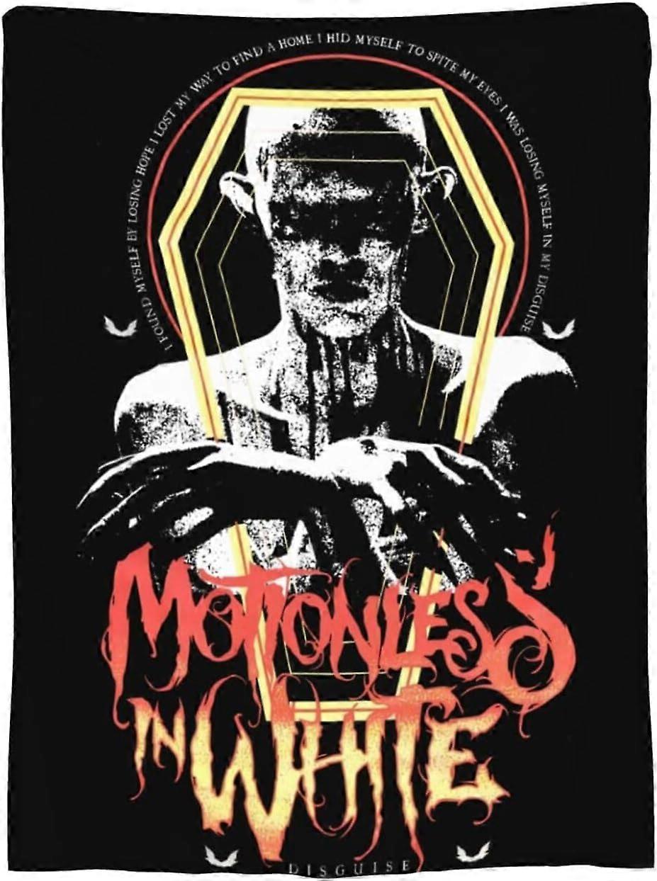 Orörlig metall i vitt band filt Mysig filt för alla årstider nyhet grafisk varm luftkonditionering filt för säng soffa soffa