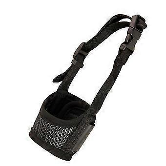 Dog Muzzle, Prevent Biting, Barking and Chewing Adjustable Breathable Mesh Soft Fabric Dog Muzzle Allows Panting 12-15cm