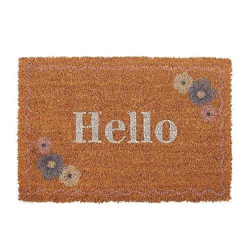 Quelque chose de différent floral Hello Door Mat