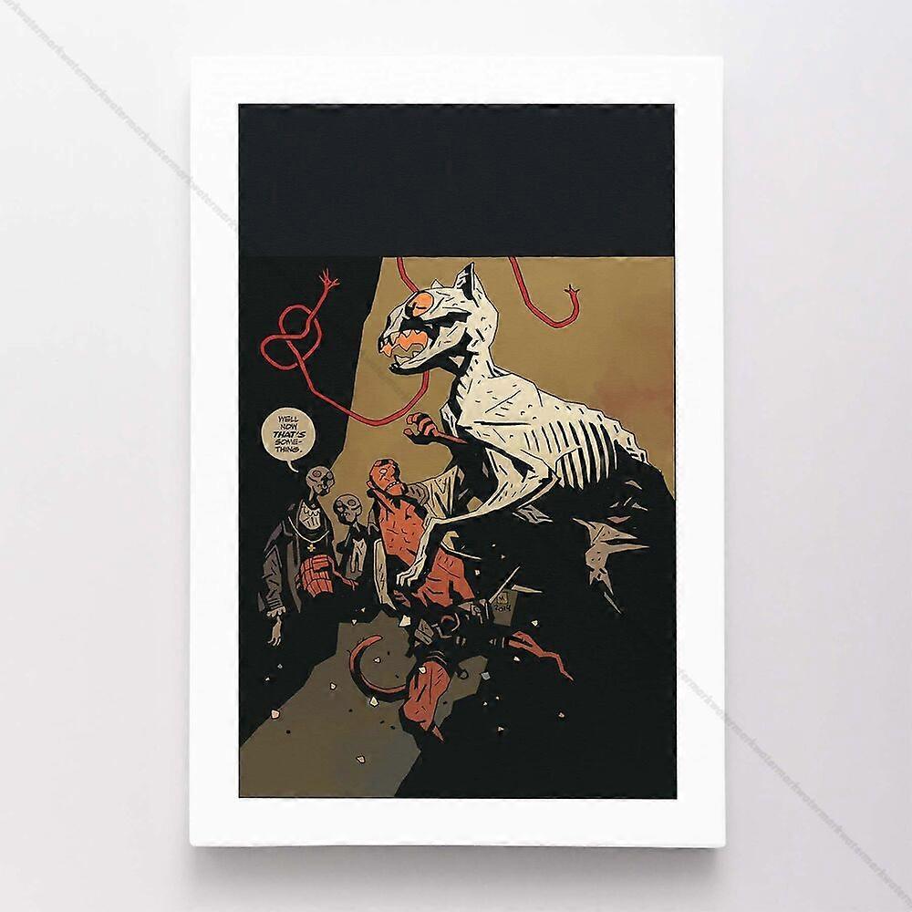 u4717 ديكور المنزل Hellboy ملصق قماش الأبطال الخارقين الكتاب الهزلي الفن طباعة bg4717