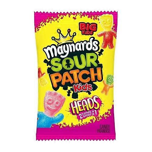 Maynards Sour Patch Kids Heads 2 Flavours in 1 Sour Gummies, 185 Grams (Case Of 12)