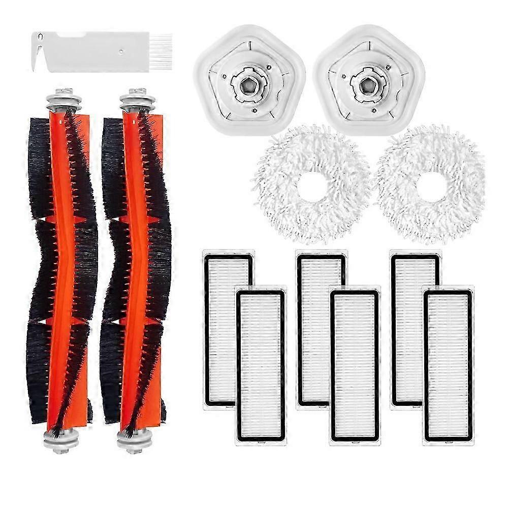 11Pcs Main Brush Hepa Filter Mop Rag Mop Pad Replacement for Bot W10 Cleaning Robot Vacuum Spare Pa