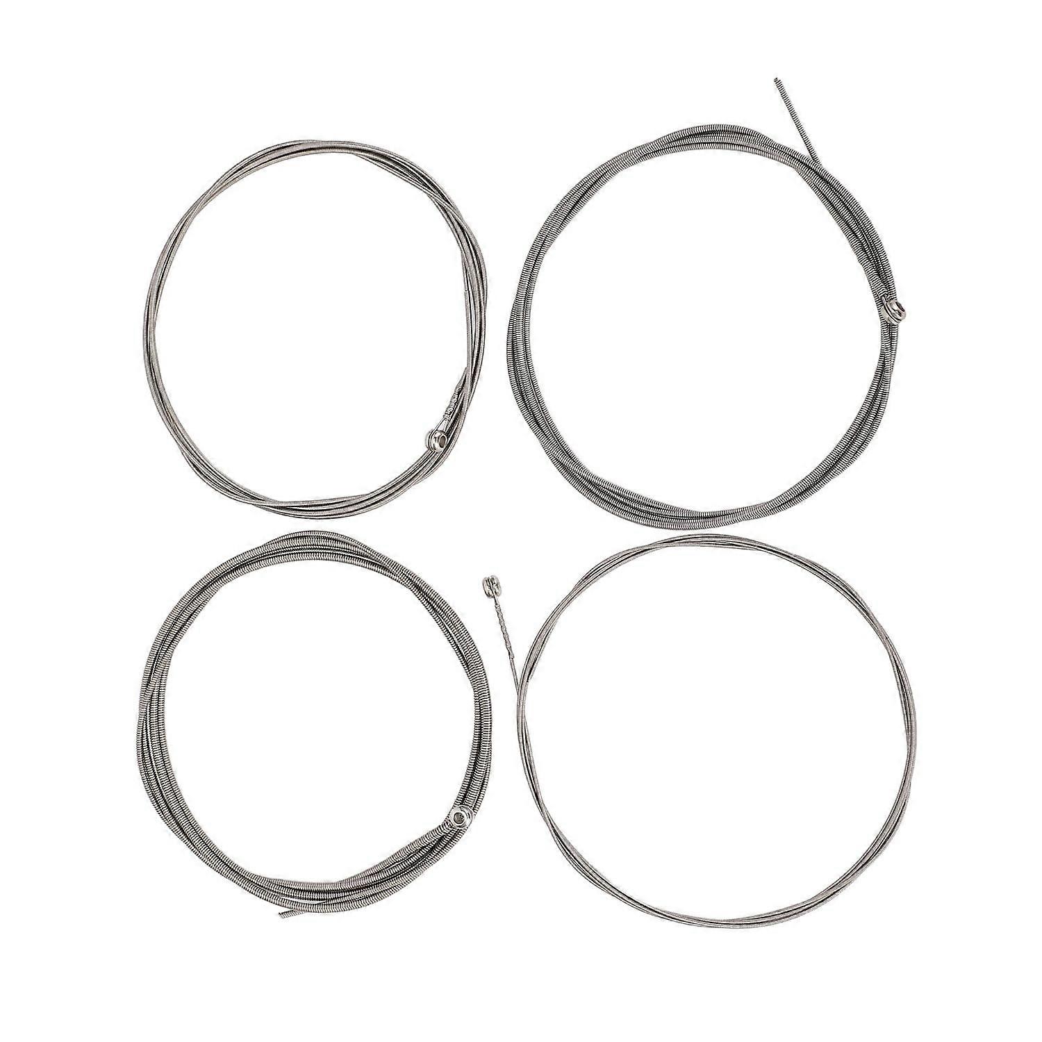 4Pcs Bass Guitar String Clear Bright Sound Ni Wound 4 String Electric Bass String Replacement 
