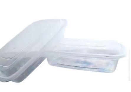 Thickened Disposable Fast Food Box Lunch Box Rectangular Plastic 750ml/1000ml Takeaway Lunch Box