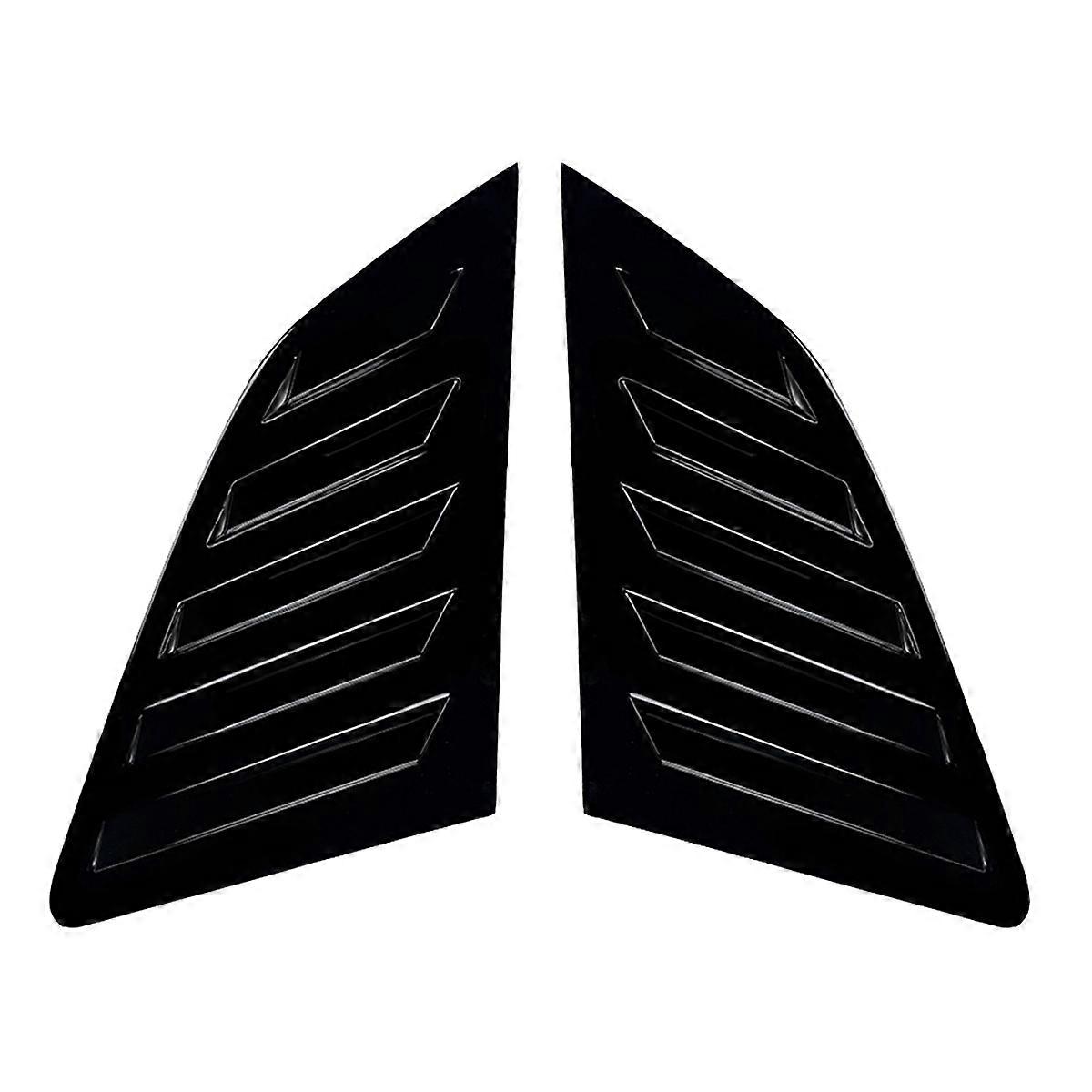 Car Rear Triangular Window Louvers Shutters Blinds Cover Trim for A3 S3 8V Hatchback 2014-2020 Glos