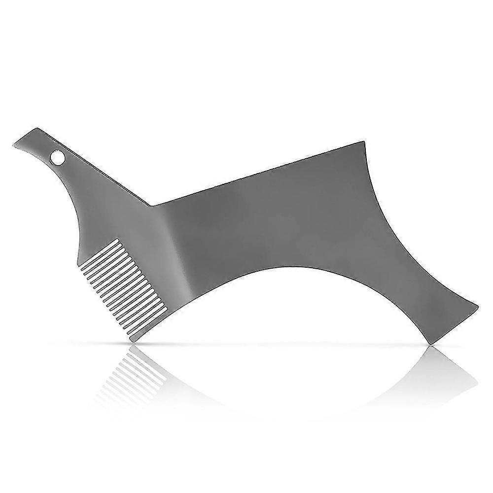 Beard Shaper Stencil Stainless Steel Beard Shaping Guide & Styling Tool