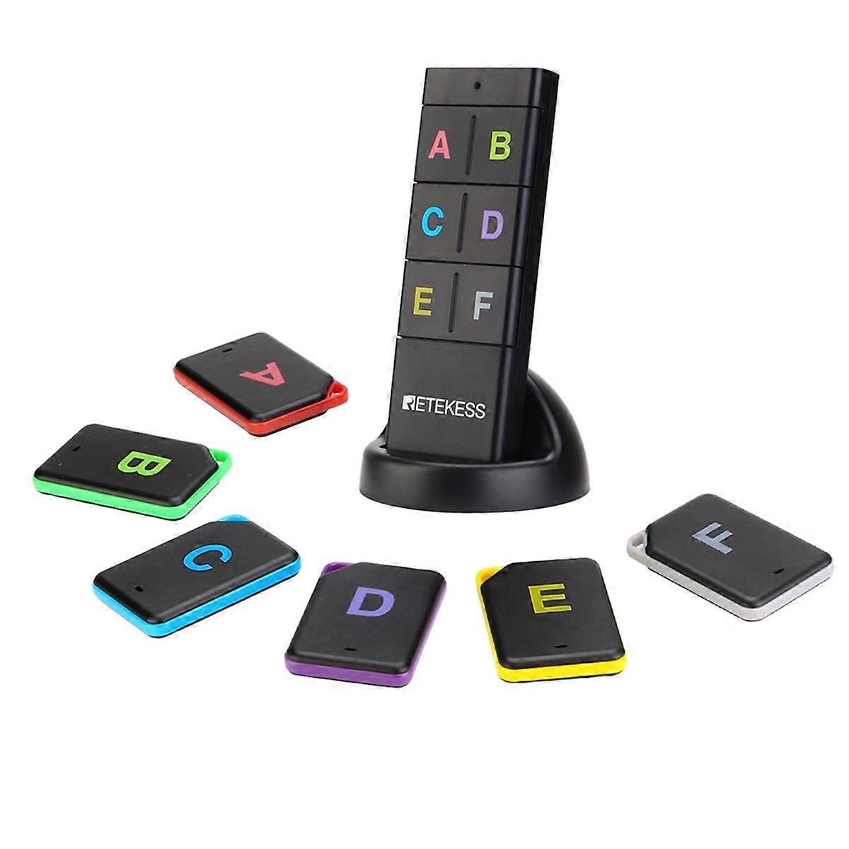 Retekess Wireless Key Finder RF Key Locator Pet Wallet Telecomando 1 RF mitter 6 Ricevitore per campeggio