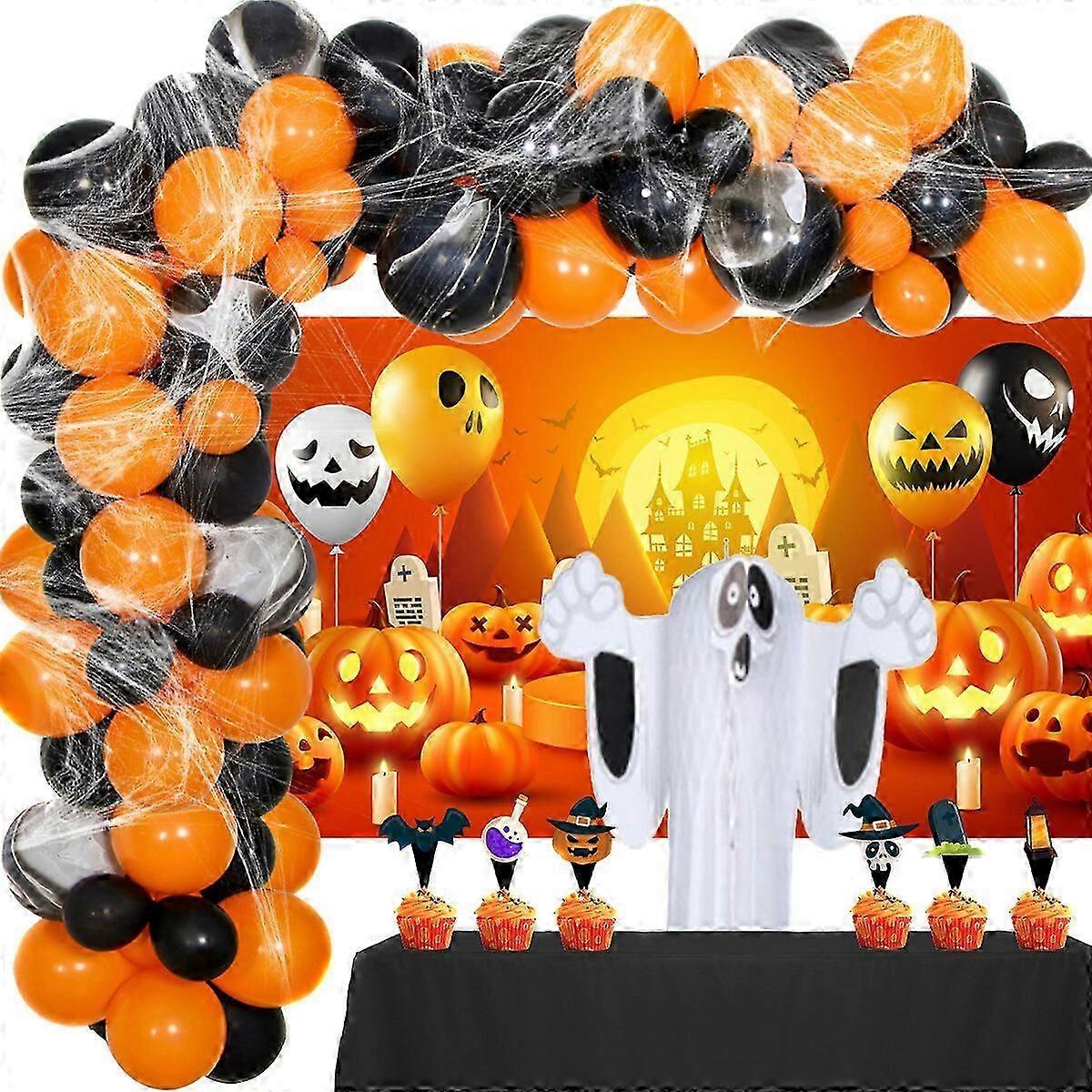 Halloween Balloon Arch Kit, Happy Halloween Balloons Garland Arch Kit
