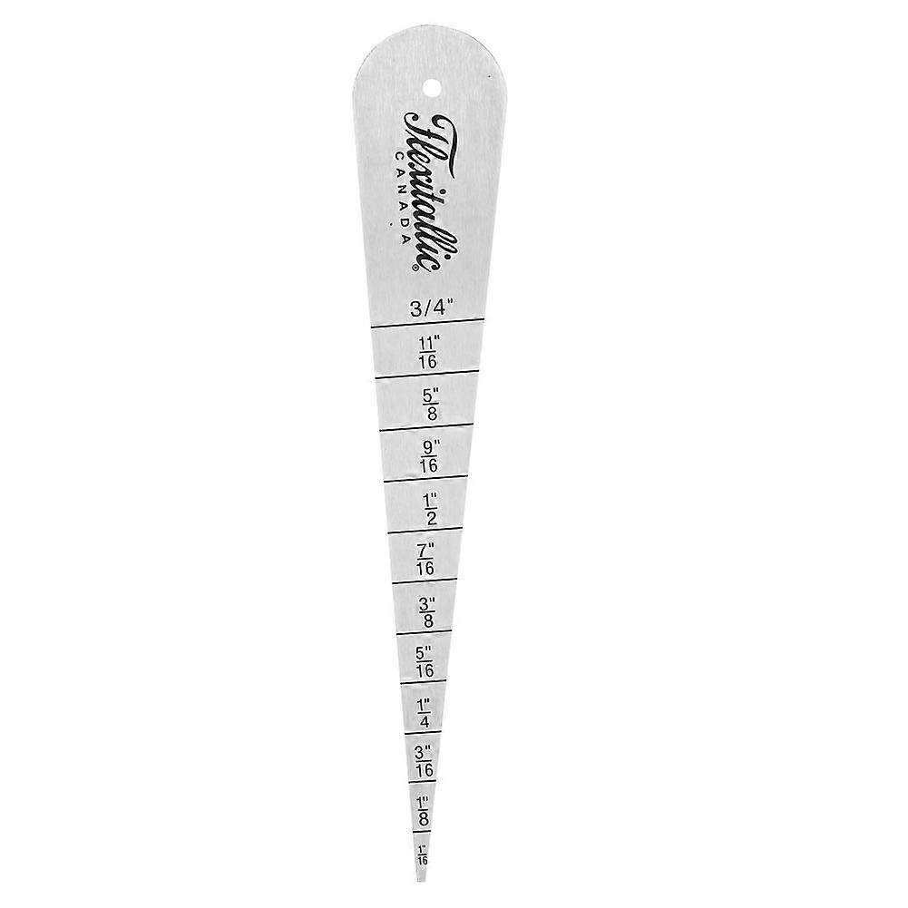 Stainless Steel Gap Gauge Feeler Ruler 1/16-3-4 Flange Ruler Inner Diameter Gauge 2-20mm