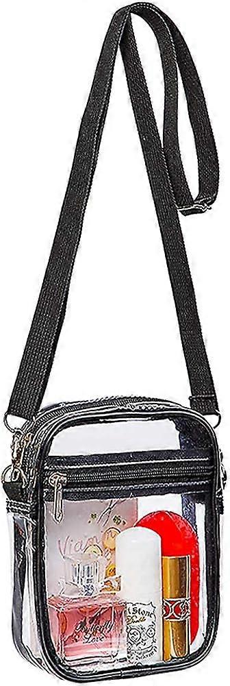 Clear Shoulder Bag with Adjustable Strap, Transparent Waterproof