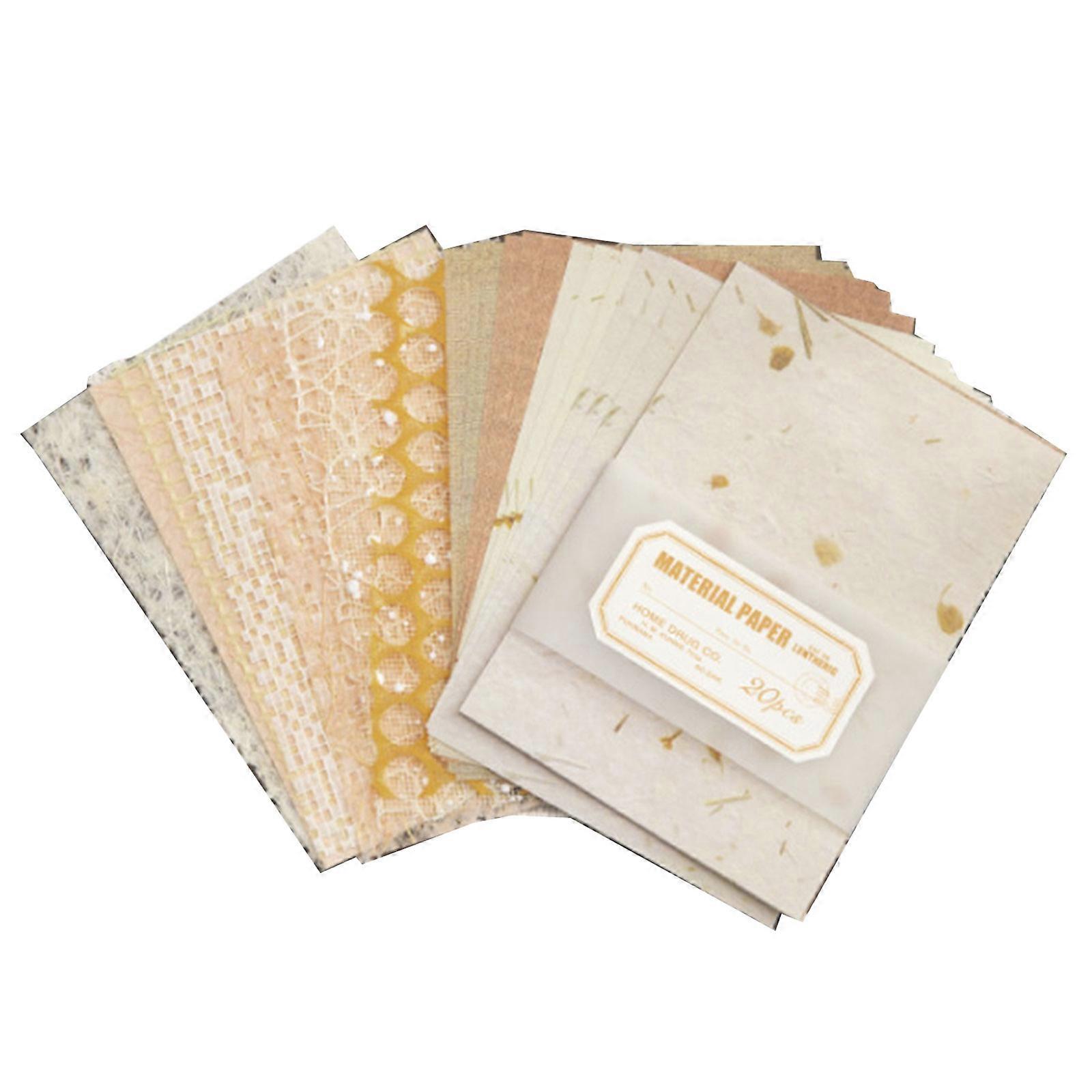 20 Sheets Aesthetic Scrapbooking Paper for Journal Planner Picture Frames Embellishment