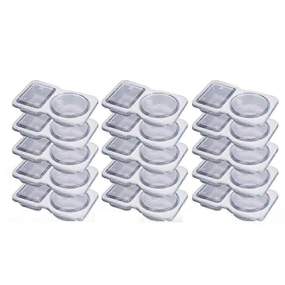 Double Compartment Condiment Container with Lids - 3 Oz 2 Compartment Snack Containers Reusable Sauce Containers 35PCS