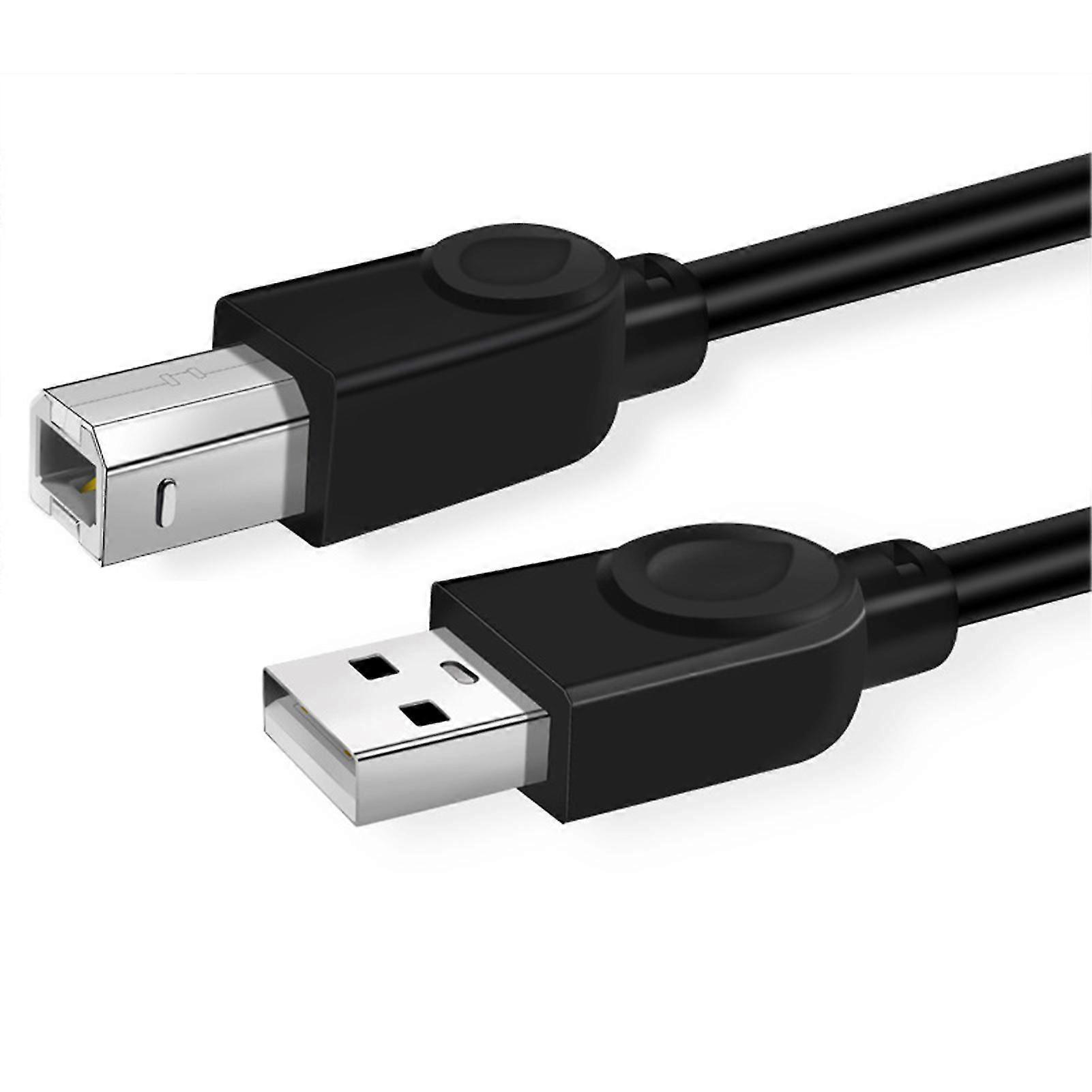 1.5/3/5/10M Portable USB2.0 Print Clear PVC High Speed Transfer Printer Cable Scanner Cord
