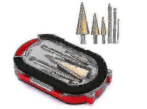 unique 6pcs Titanium Plating Drill Bit Set